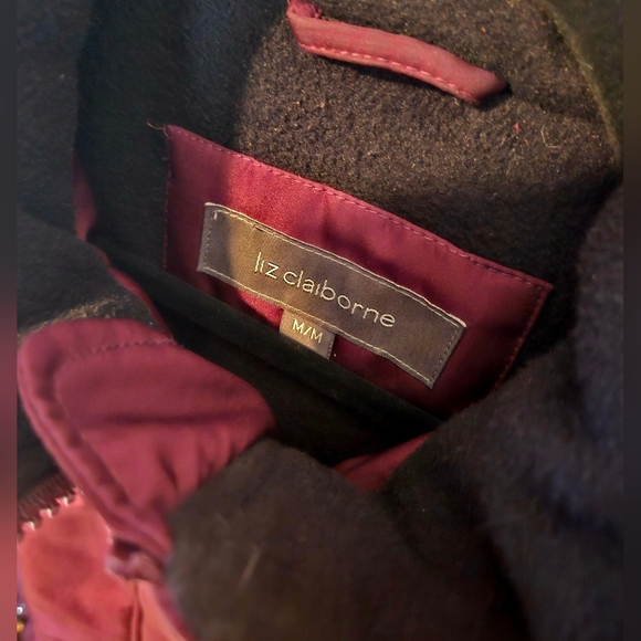Liz Claiborne Cranberry Romance Luxury Heavyweight Insulated Winter Jacket - Picture 7 of 10